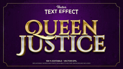 Text Effect, Queen Justice