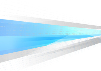 Abstract blue and grey tech minimal stripes background. Vector design
