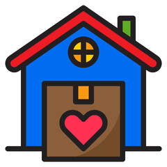 home color line style icon