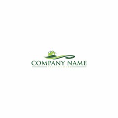 Simple and elegant farm logo