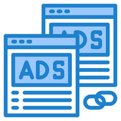 ads blue style icon