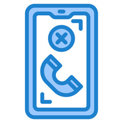mobilephone blue style icon