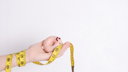 Tempting donuts dessert with iceing and sprinkles. Sweet sugar round doughnuts of different...