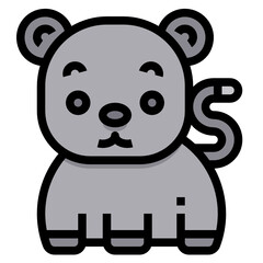 Bear line icon