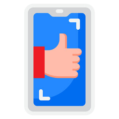 smartphone flat style icon