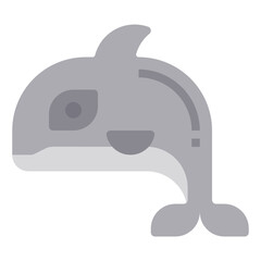 Orca flat icon