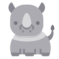 Rhino flat icon