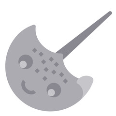 Stingray flat icon