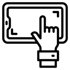 mobilephone outline style icon