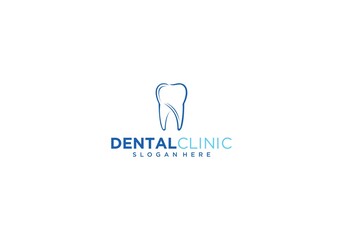 dental clinic logo in white background