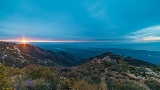 Timelapse 4k- Colorful Southern California Sunset