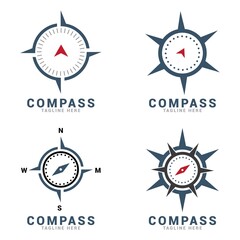 compass adventure logo icon vector template.
