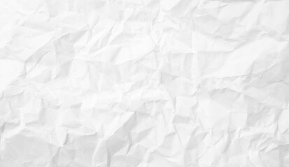Obraz premium White Paper Texture background. Crumpled white paper abstract shape background with space paper recycle for text