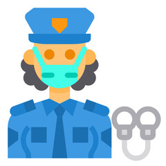Police flat icon