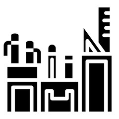 pencilcase glyph icon