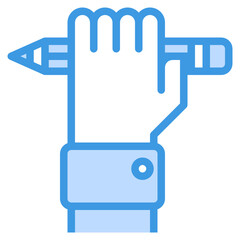 Education blue line icon