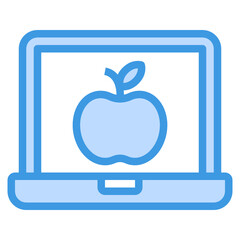 Knowledge blue line icon
