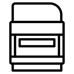 eraser line icon