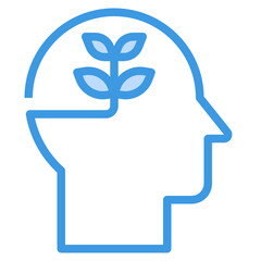 Learning blue line icon