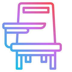 deskchair gradient icon