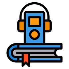 Audio Book line icon