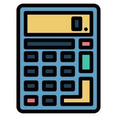 calculator line icon