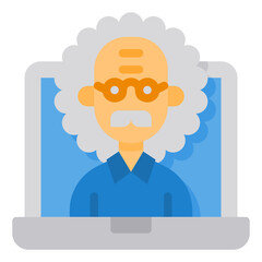Professor flat icon