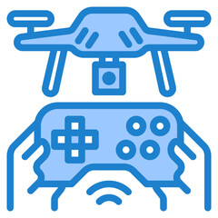 drone blue style icon