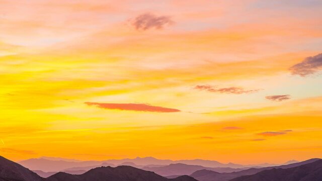 Timelapse 4k - Death Valley Dante's View Sunrise