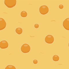Cheese texture seamless pattern. Flat vector illustration