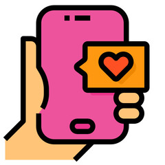 Smartphone line icon