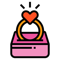 Wedding Ring line icon