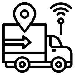 delivery outline style icon