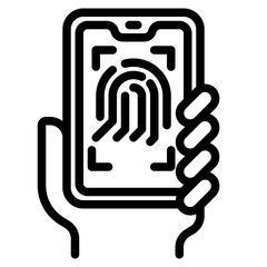 smartphone outline style icon