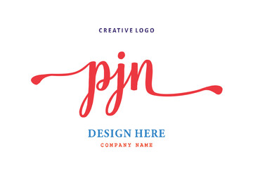 PJN lettering logo is simple, easy to understand and authoritative