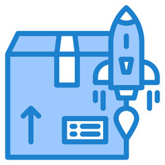 delivery blue style icon