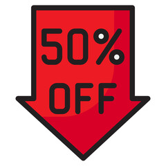 sale color line style icon