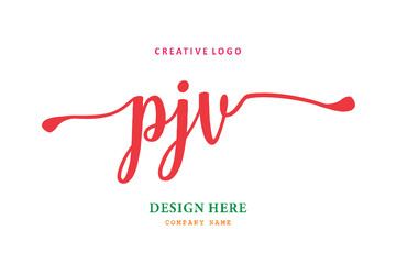 PJV lettering logo is simple, easy to understand and authoritative