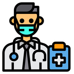 Doctor line icon