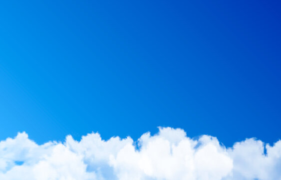 Vector Cloud Or Smoke On A Blue Background. Cloud, Smoke, Fog, Sky, Png.