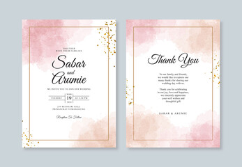 Elegant wedding invitation template
