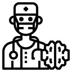 Doctor line icon