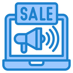 sale blue style icon
