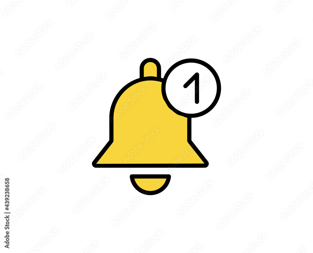 Poster bell line icon. high quality outline symbol for web design or mobile app. thin line sign for design 
