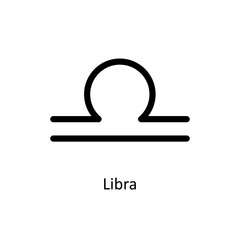Libra zodiac sign. Balance zodiac sign. Zodiac SVG Icon.