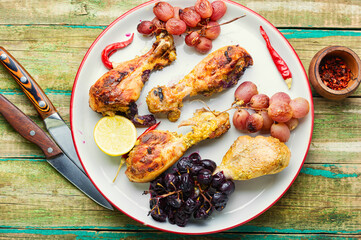 Baked chicken drumsticks