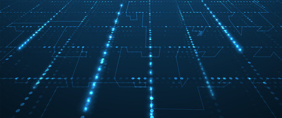 Technology data background, idea of global business solution