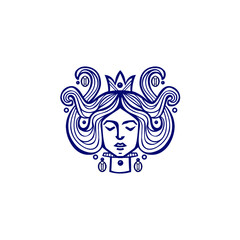 Majestic Queen, vector illustration