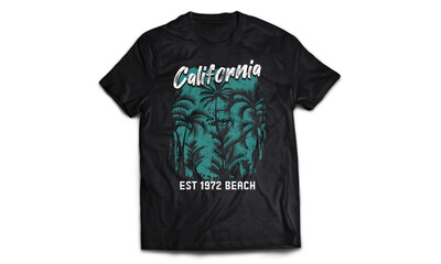 California est 1972 Beach, Summer Beach T-shirt Design