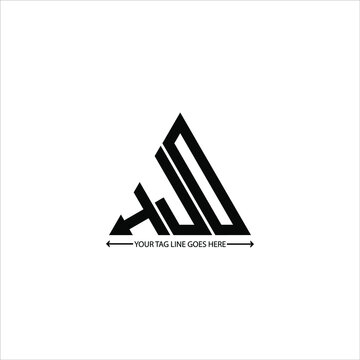 H J D letter logo creative design. H J D unique design